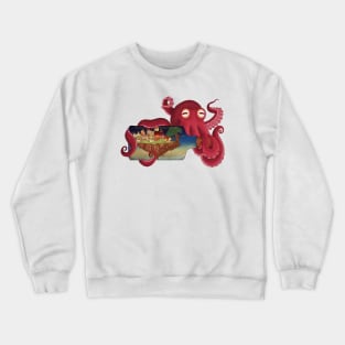 World in bottle: Atalantis (Octopus - monster) Crewneck Sweatshirt